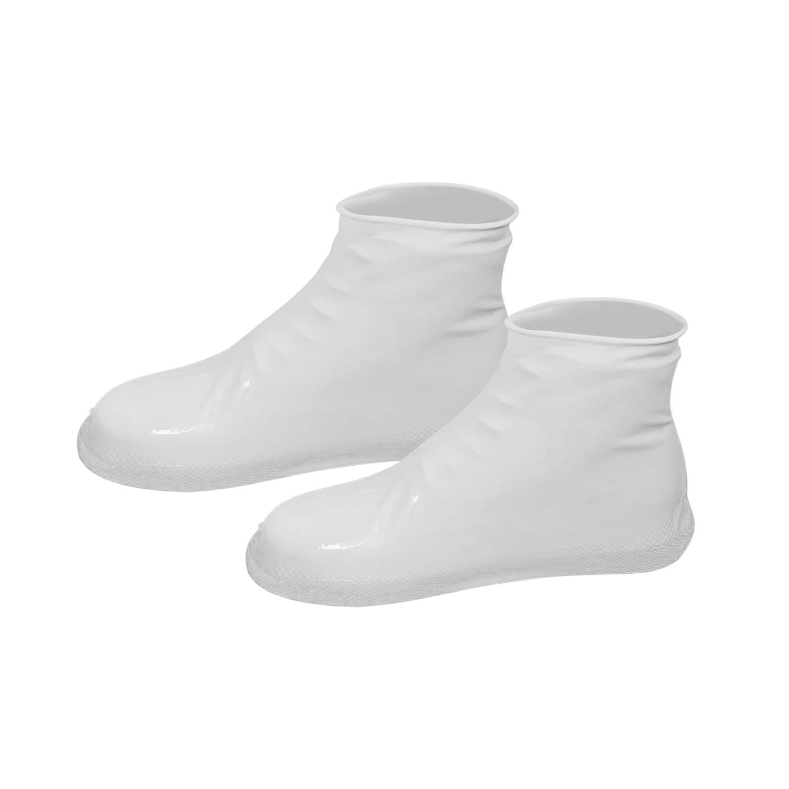 Rain Shoe Covers, Waterproof Shoe Covers for Men Women, Reusable Silicone Rubber Galoshes Overshoes